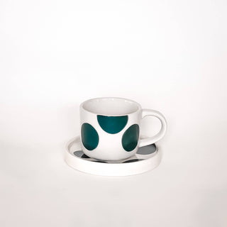 Espresso krūzīšu komplekts ar punktiņiem - komplektā 2gb (4 vienības)