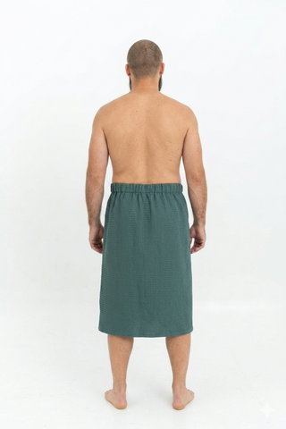 Vīriešu pirts dvielis ar gumiju | 100% kokvilna | S-L un XL-XXL
