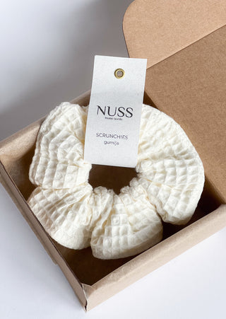 Cream scrunchie