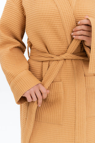 Sieviešu kokvilnas halāts Nuss, luxury women bathrobe 