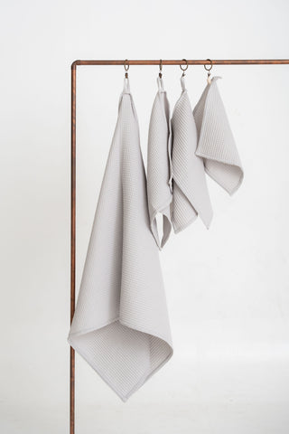 GAIŠI PELĒKS Kokvilnas vafeļauduma dvieļi