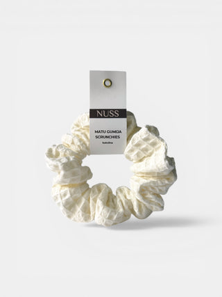 Balta matu gumija, kas neplēš matus